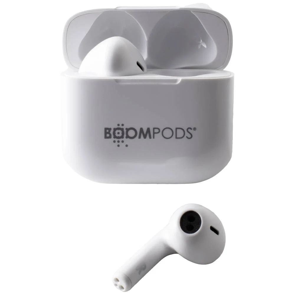 Boompods Compact Buds Bluetooth Headset White