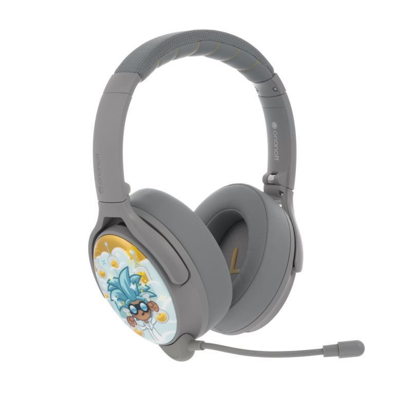 BuddyPhones Cosmos+ Bluetooth Headset for Kids Grey Matter