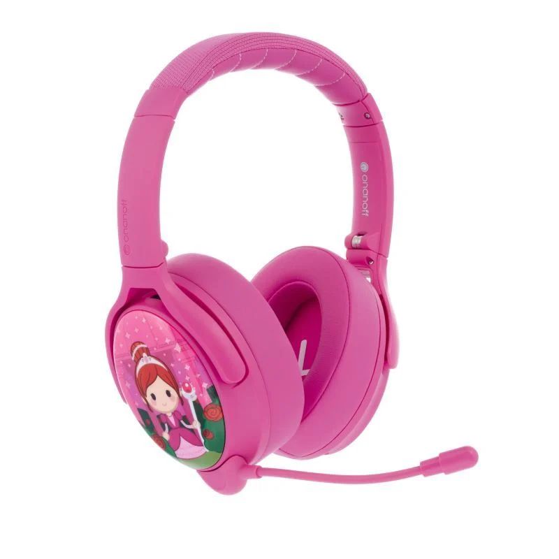 BuddyPhones Cosmos+ Bluetooth Headset for Kids Rose Pink