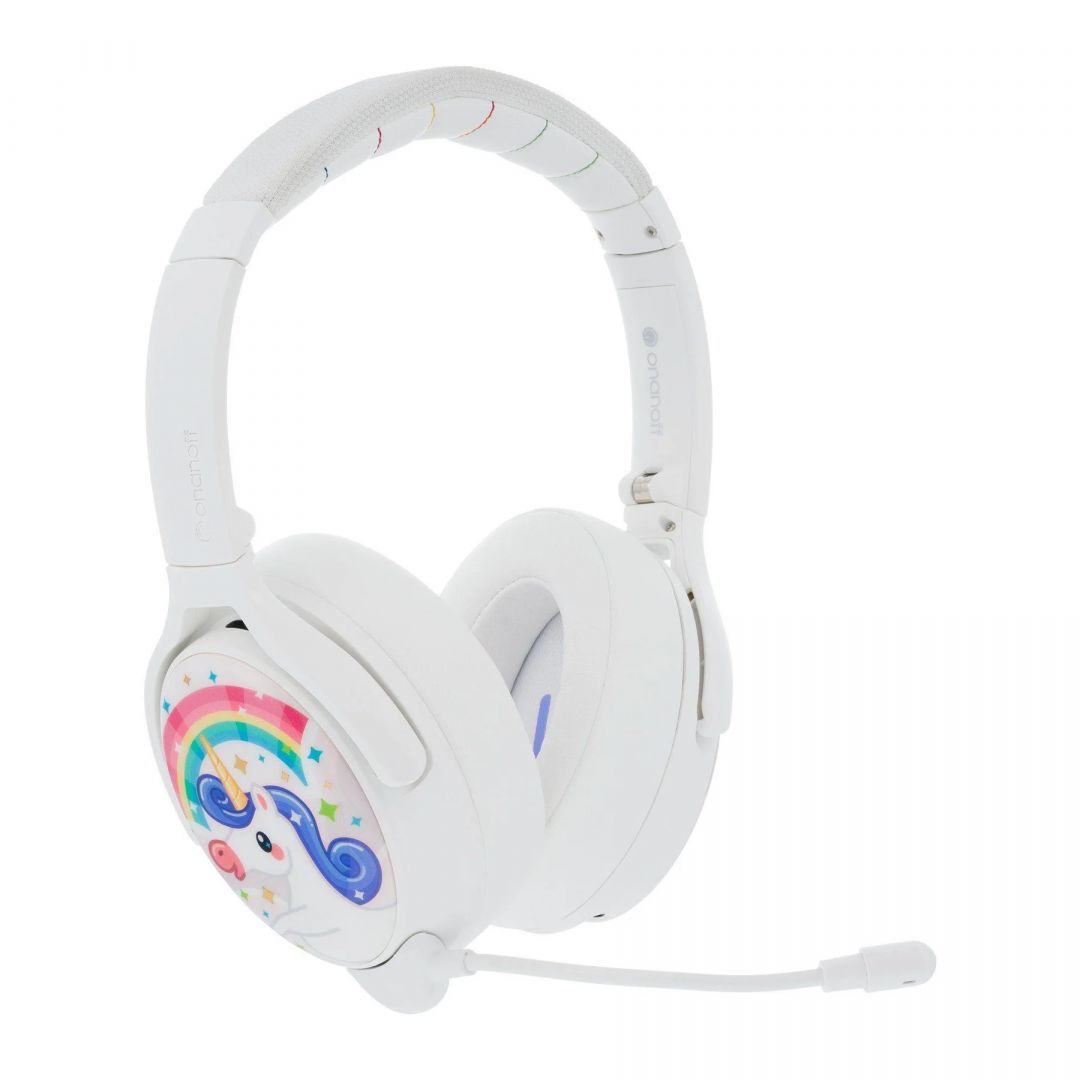 BuddyPhones Cosmos+ Bluetooth Headset for Kids Snow White