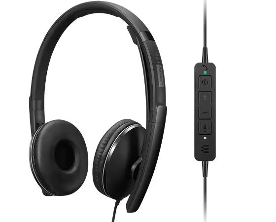 Lenovo Wired ANC Gen 2 Teams Headset Black