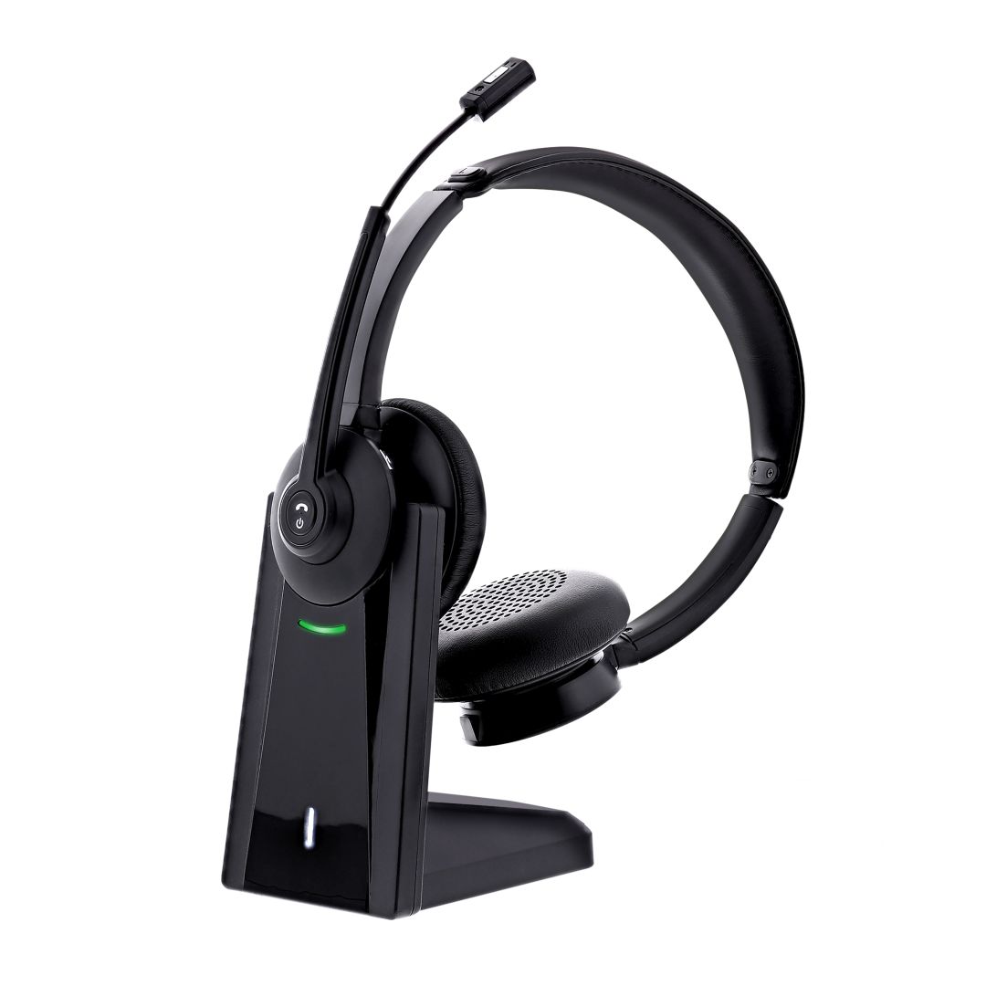 TnB Activ 1000X Bluetooth & Wireless Headset + Dongle Charging Base Black