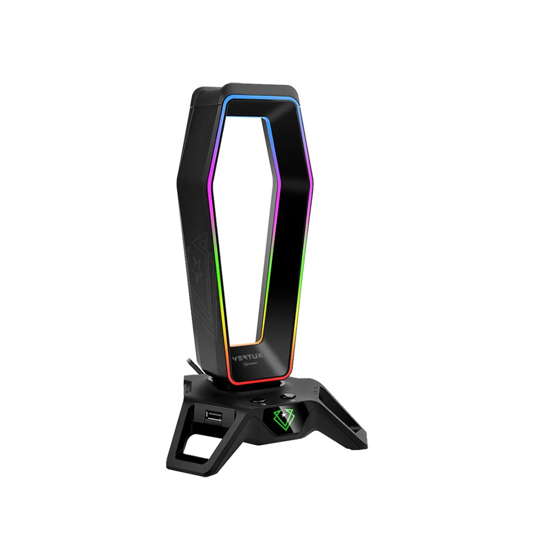 VERTUX Hexarack Gaming Headphone Stand Black