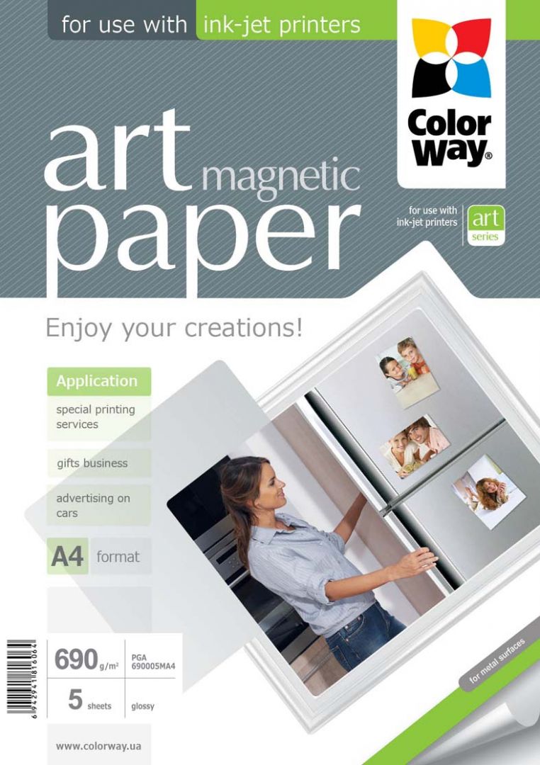 ColorWay PGA690005MA4 690g A4 5db Fényes Fotópapír ART glossy