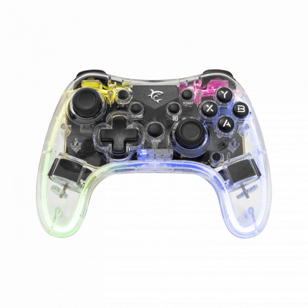 White Shark Legion Bluetooth Gamepad Transparent