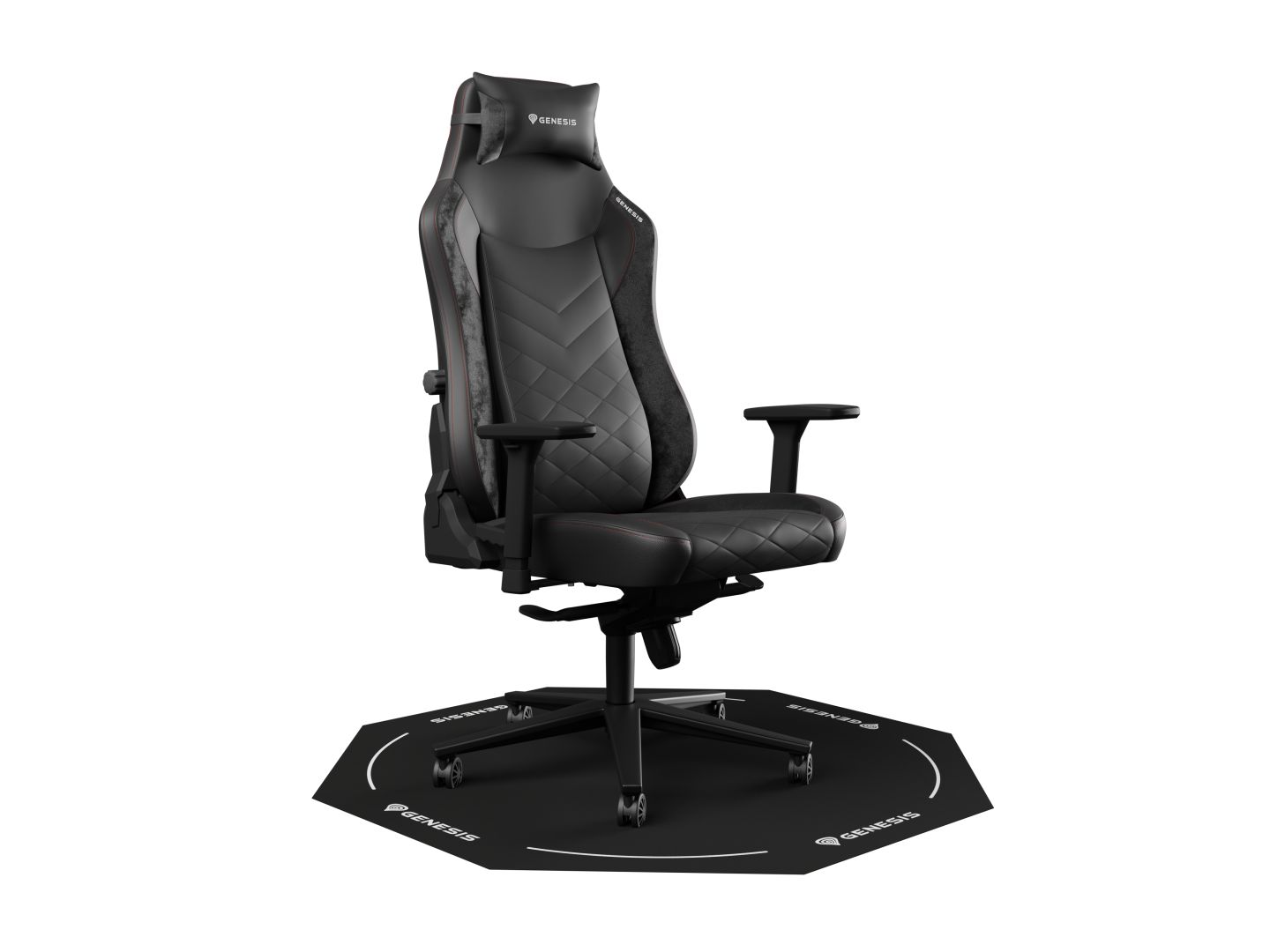 Baseus Tellur 400 Octagon Logo Protective Gaming Szőnyeg Black/White