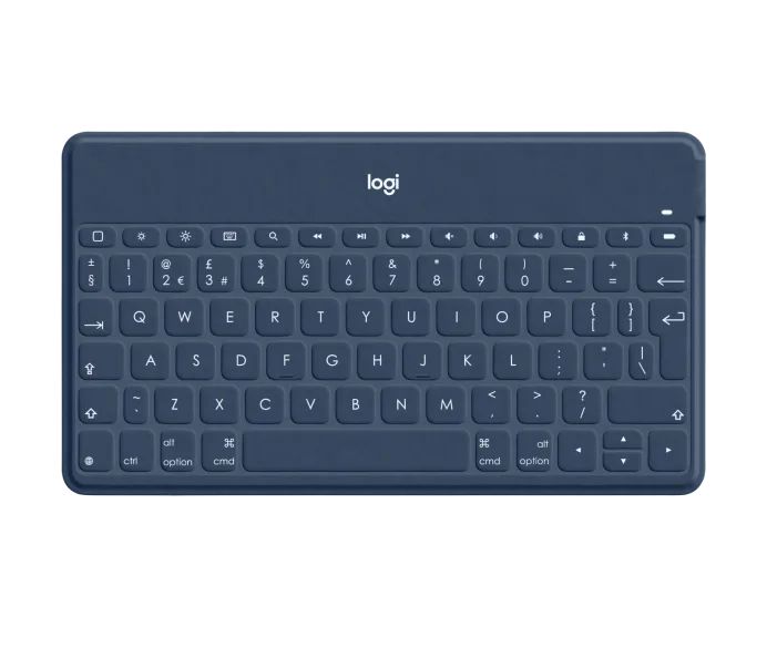 Logitech Keys-to-go Ultra-light Ultra-Portable Bluetooth Keyboard for iPhone iPad Apple TV and Mac ClassicBlue UK