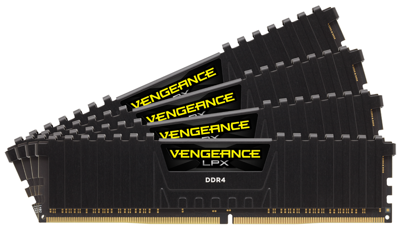 Corsair 64GB DDR4 2666MHz Kit(4x16GB) Vengeance LPX Black