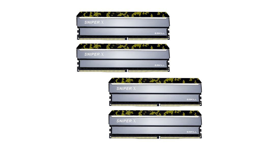 G.SKILL 64GB DDR4 3600MHz Kit(4x16GB) Sniper X Digital Camouflage
