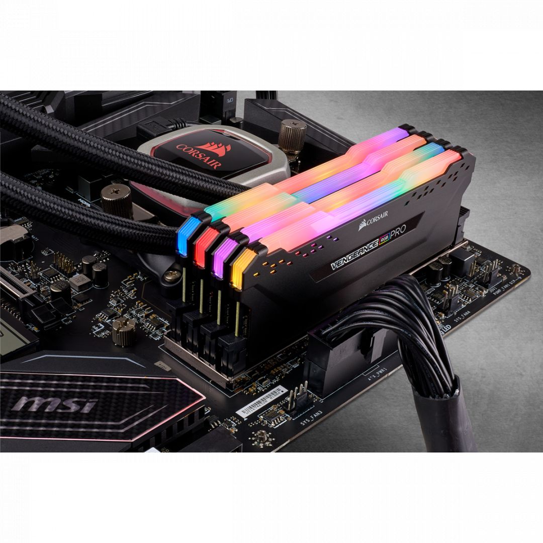 Corsair 64GB DDR4 3600MHz Kit(4x16GB) Vengeance RGB Pro Black