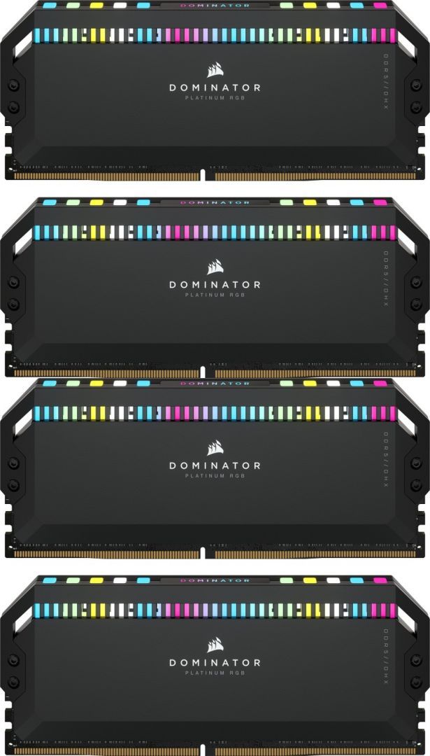 Corsair 64GB DDR5 6600MHz Kit(4x16GB) Dominator Platinum RGB Black