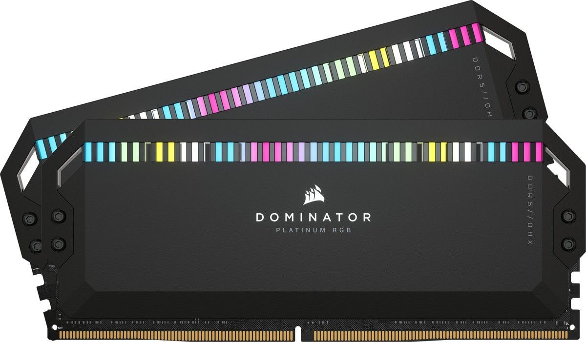 Corsair 64GB DDR5 6600MHz Kit(4x16GB) Dominator Platinum RGB Black