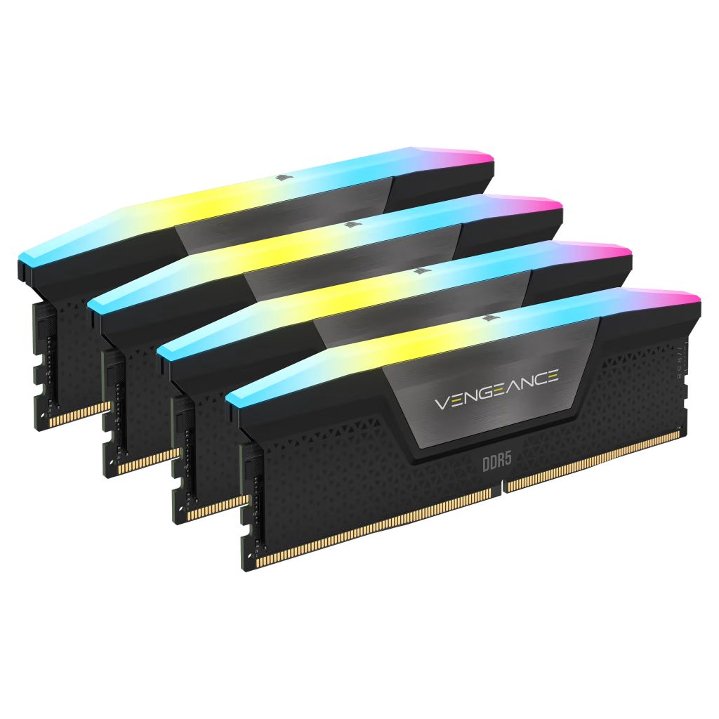 Corsair 96GB DDR5 5600MHz Kit(4x24GB) Vengeance RGB Black