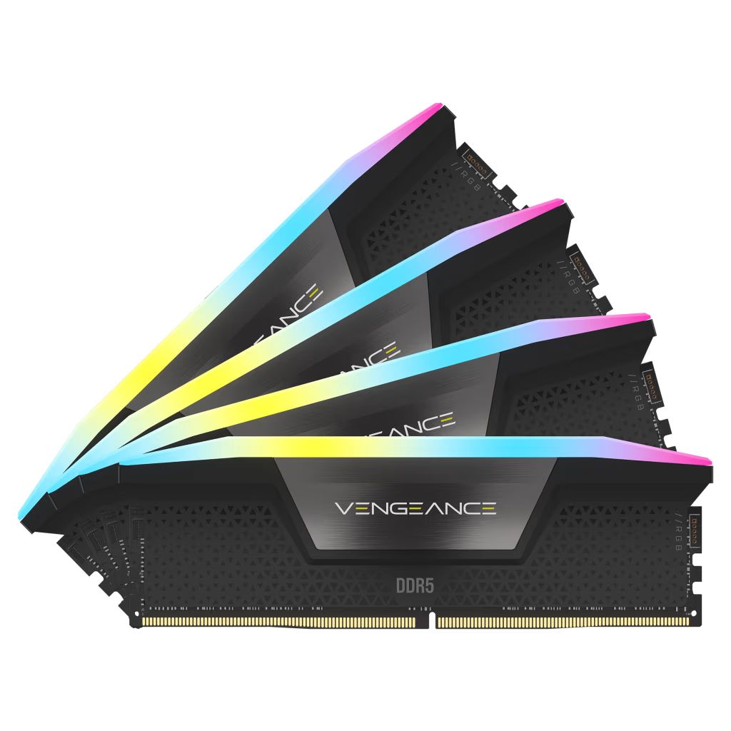 Corsair 96GB DDR5 5600MHz Kit(4x24GB) Vengeance RGB Black