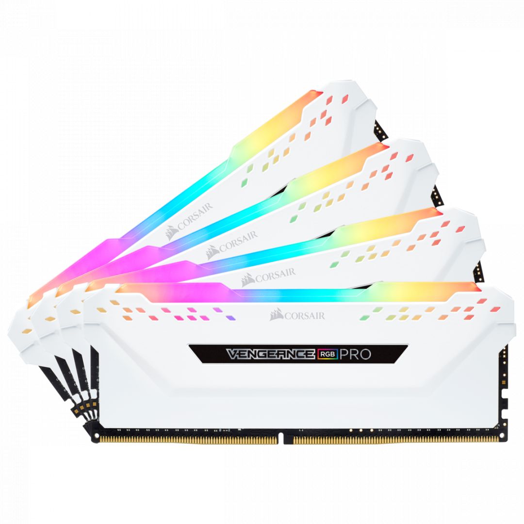Corsair 32GB DDR4 3200MHz Kit(4x8GB) Vengeance RGB Pro White