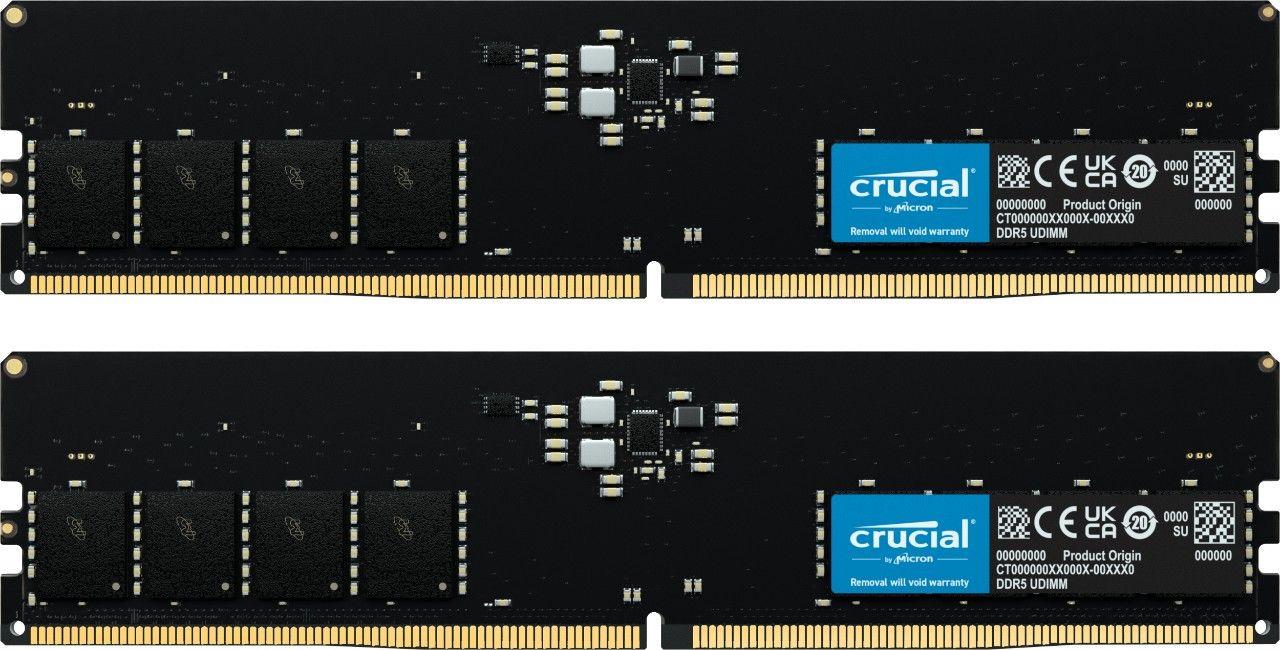 Crucial 64GB DDR5 5200MHz Kit (2x32GB) Black