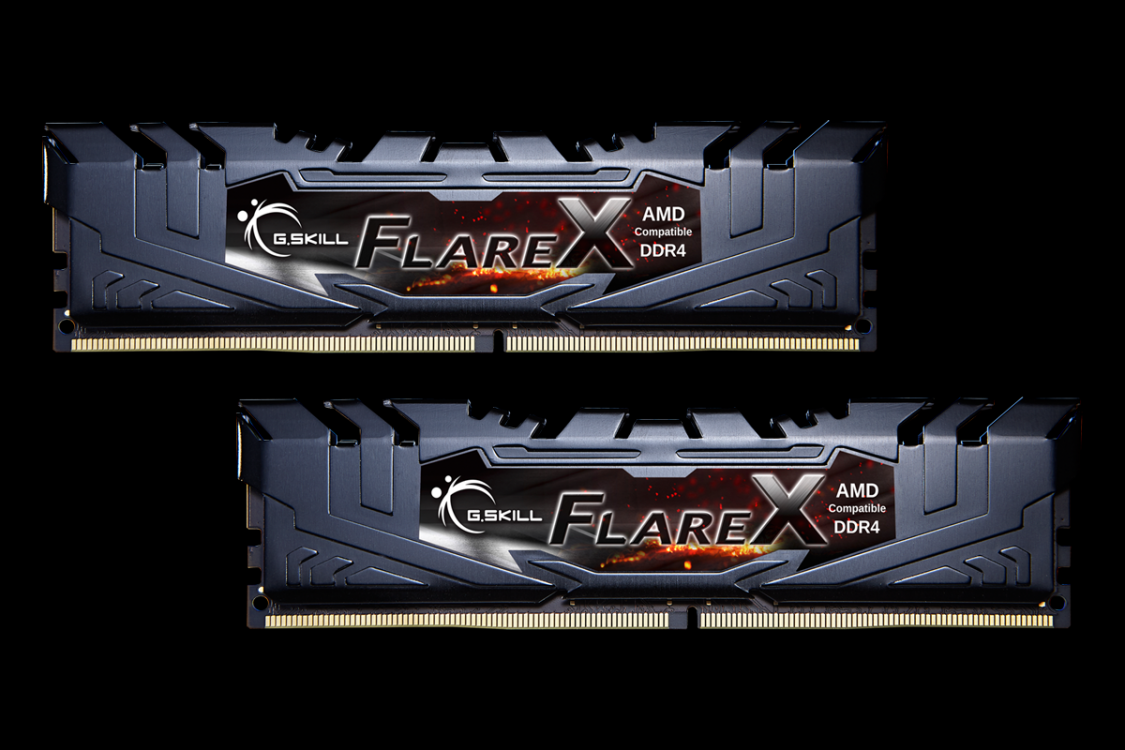 G.SKILL 16GB DDR4 3200MHz Kit(2x8GB) FlareX Black (for AMD)