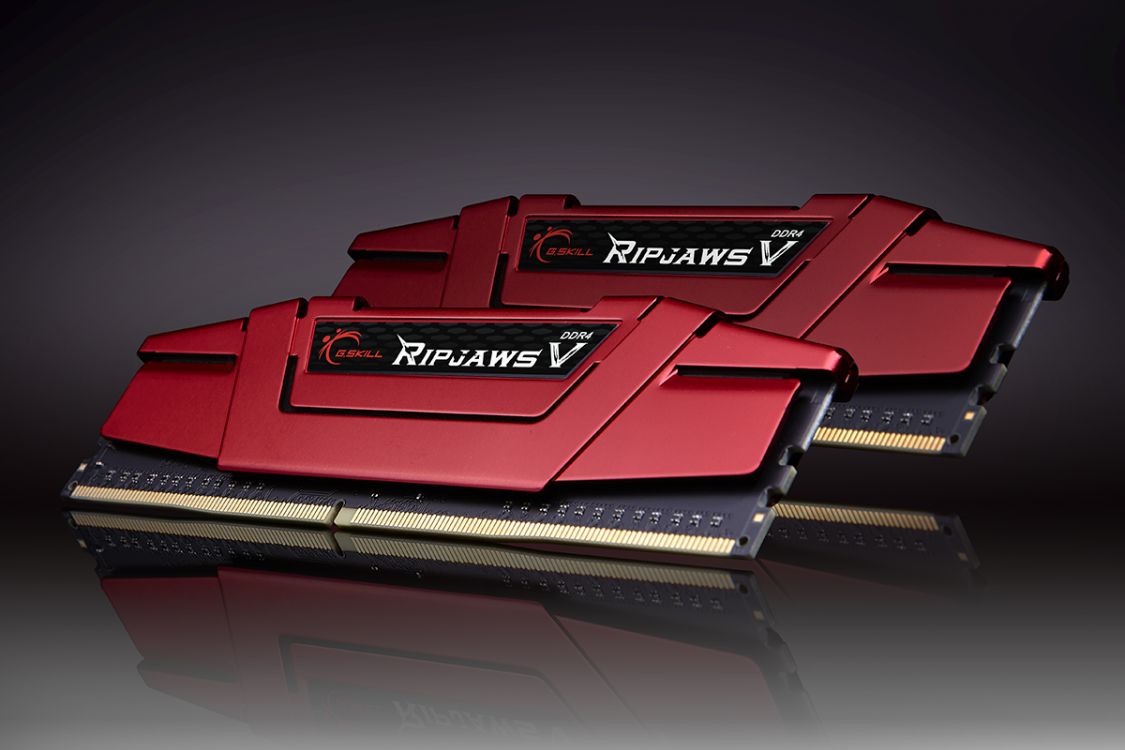 G.SKILL 16GB DDR4 2133MHz Kit(2x8GB) RipjawsV Red