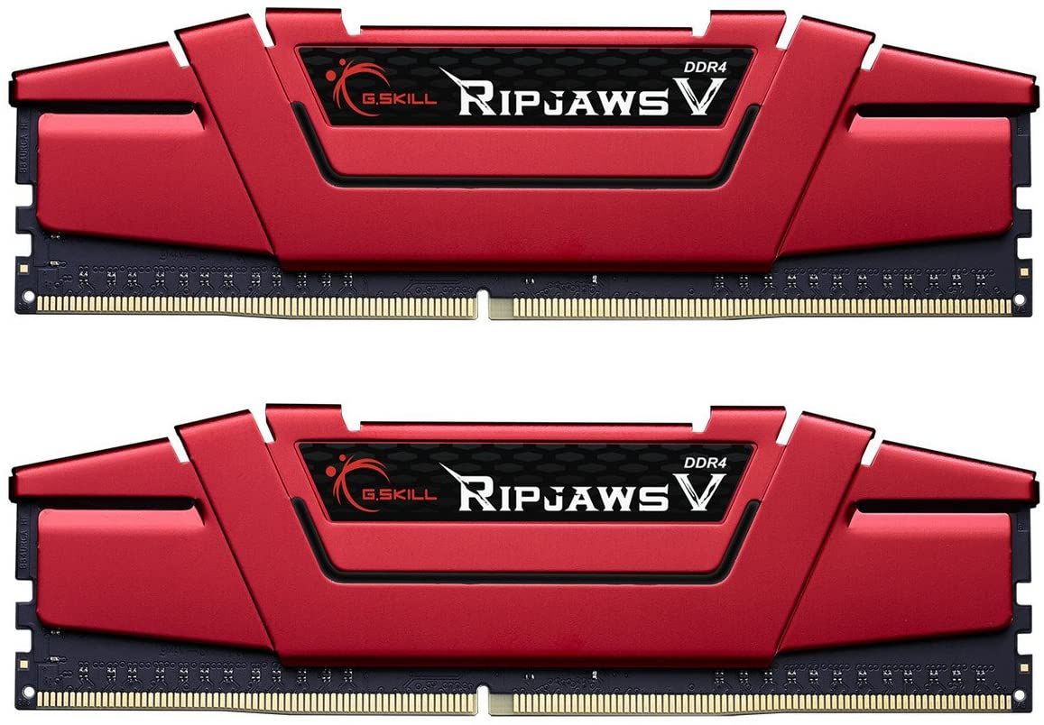 G.SKILL 32GB DDR4 2133MHz Kit(2x16GB) RipJawsV Red