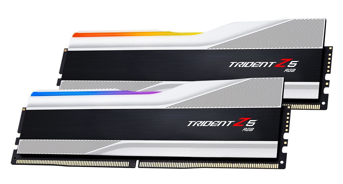 G.SKILL 48GB DDR5 8000MHz Kit(2x24GB) Trident Z5 RGB Metallic Silver