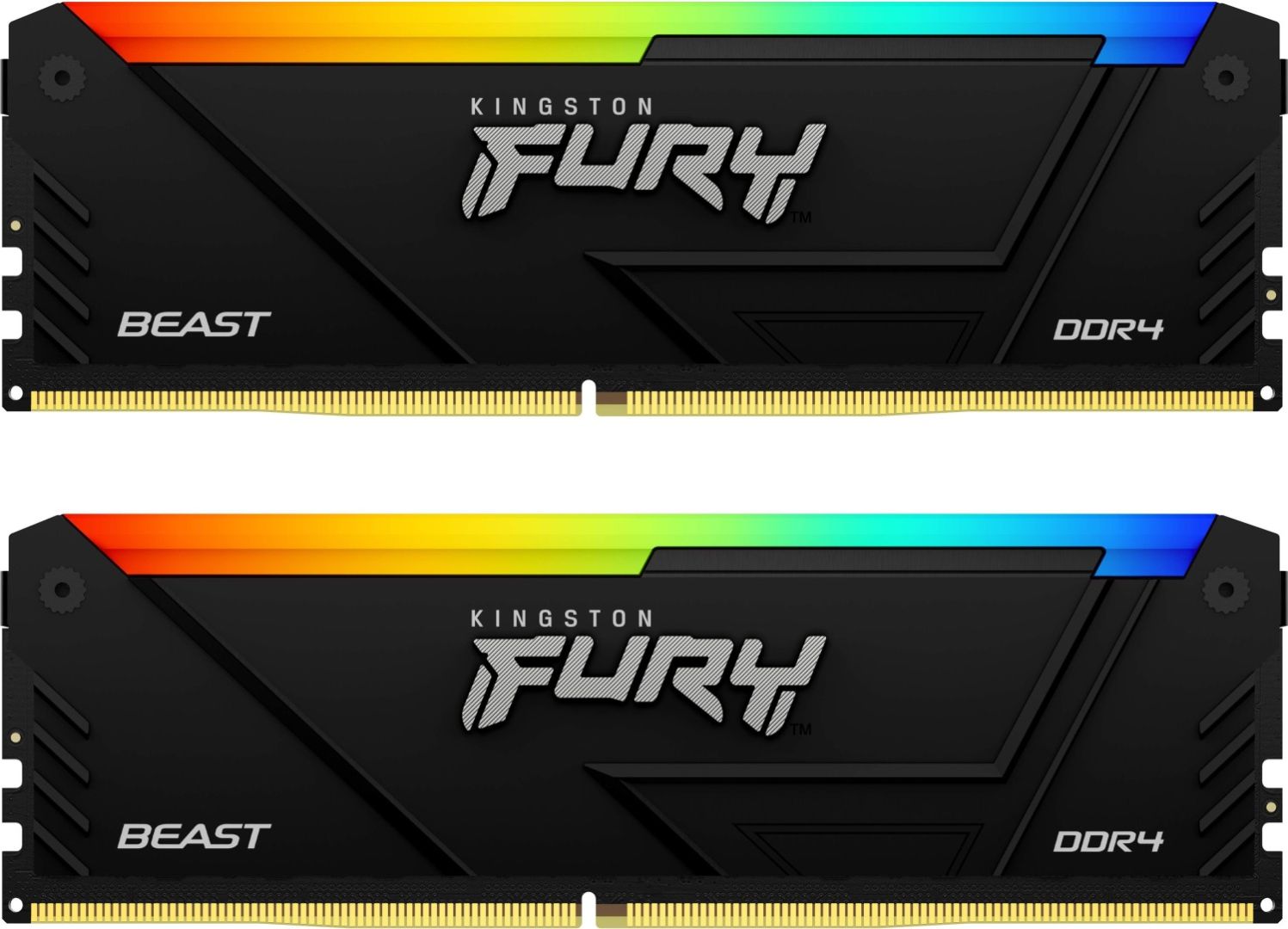 Kingston 16GB DDR4 2666MHz Kit(2x8GB) Fury Beast RGB Black