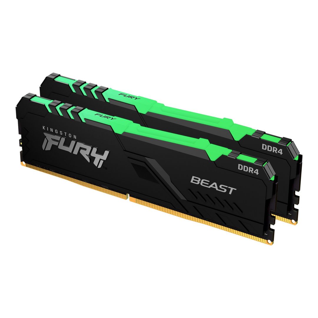 Kingston 16GB DDR4 3600MHz Kit(2x8GB) Fury Beast RGB Black