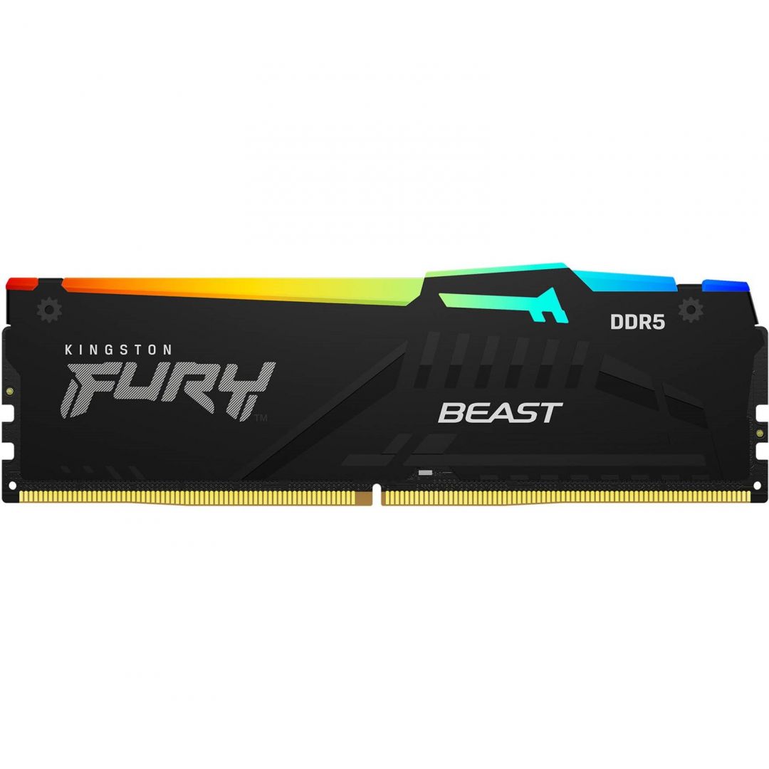 Kingston 16GB DDR5 4800MHz Fury Beast RGB Black