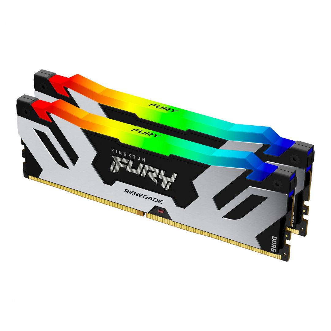 Kingston 32GB DDR5 6000MHz Kit(2x16GB) Fury Renegade RGB Black/Silver