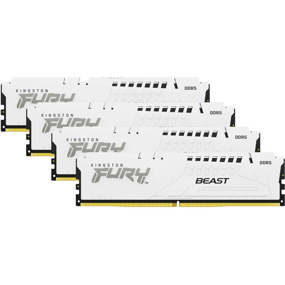 Kingston 64GB DDR5 5600MHz Kit(4x16GB) Fury Beast White