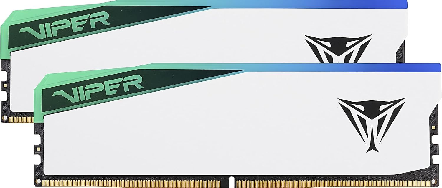 Patriot 64GB DDR5 6200MHz Kit(2x32GB) Viper Elite 5 RGB White