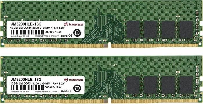 Transcend 32GB DDR4 3200MHz Kit(2x16GB) JetRam