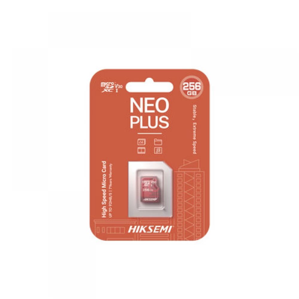 HikSEMI 256GB microSDXC Neo Plus Class 10 adapter nélkül