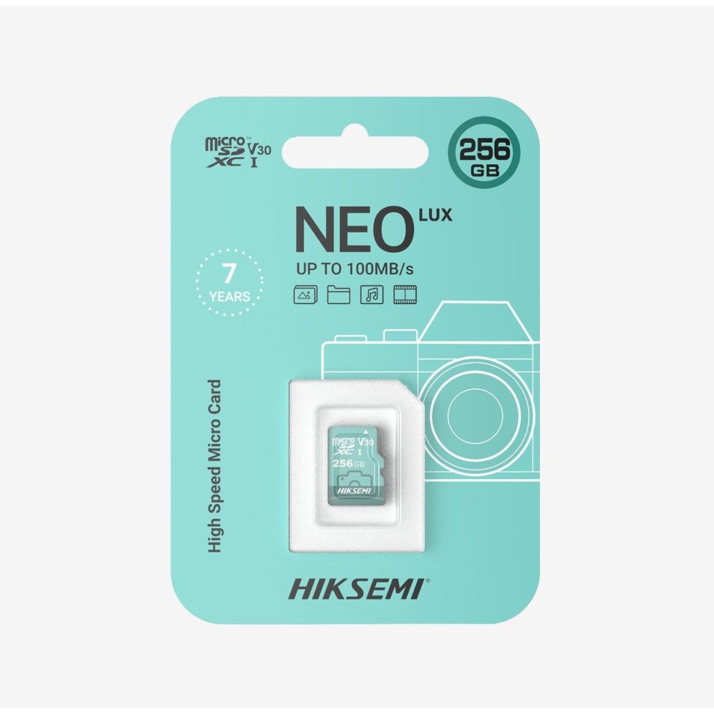 HikSEMI 64GB microSDXC Neo Lux Class 10 U1 V30 adapter nélkül