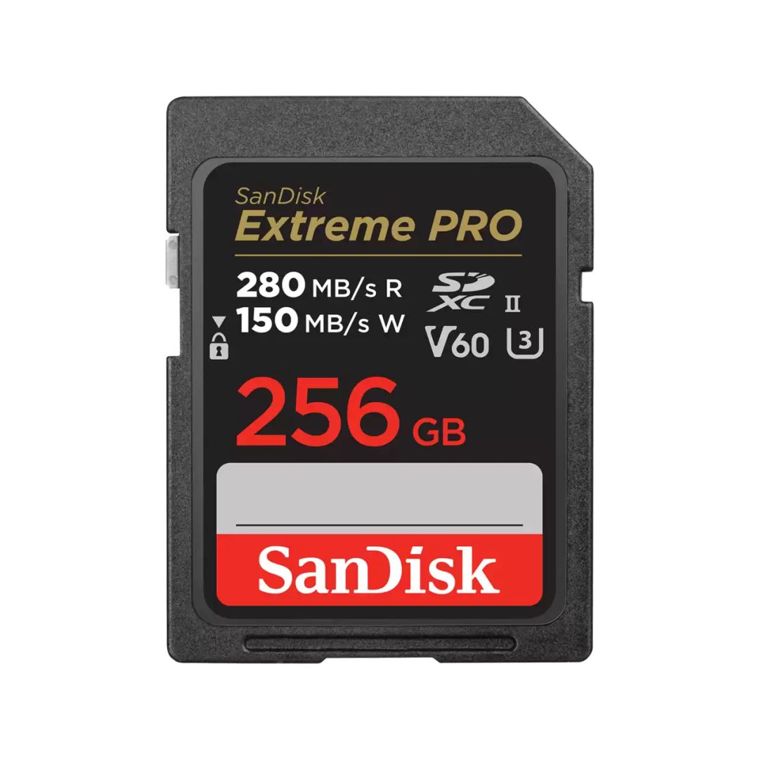 Sandisk 256GB SDXC Extreme Pro Class 10 UHS-II V60