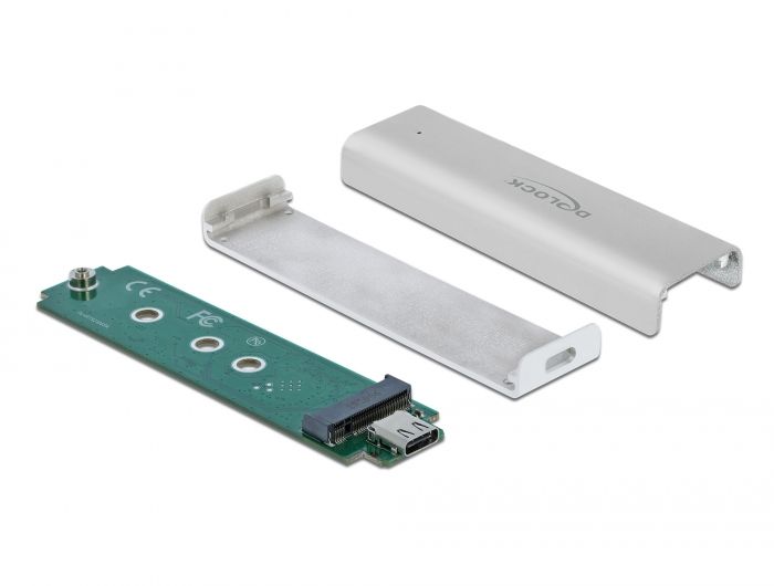 DeLock External Enclosure for M.2 NVMe PCIe SSD with SuperSpeed USB 10 Gbps (USB 3.2 Gen 2) USB Type-C female