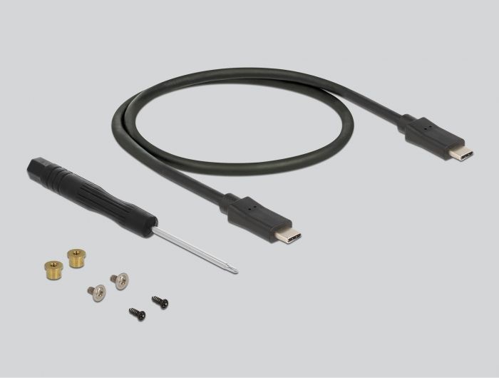 DeLock External Enclosure for M.2 SATA SSD with USB Type-C female