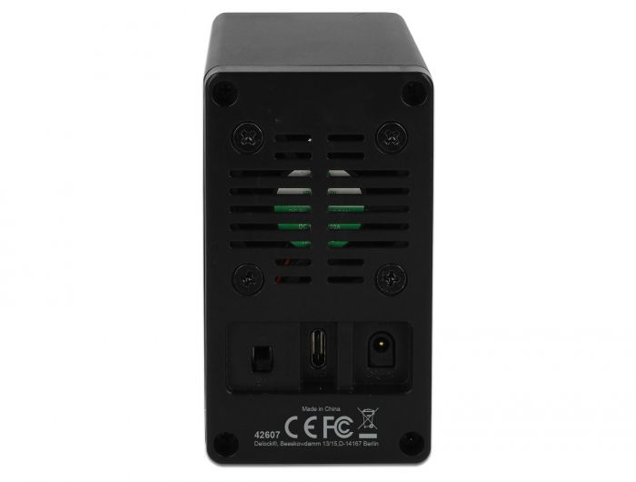DeLock External USB 3.1 Type-C Enclosure for 2 x 2.5″ SATA HDD / SSD with RAID