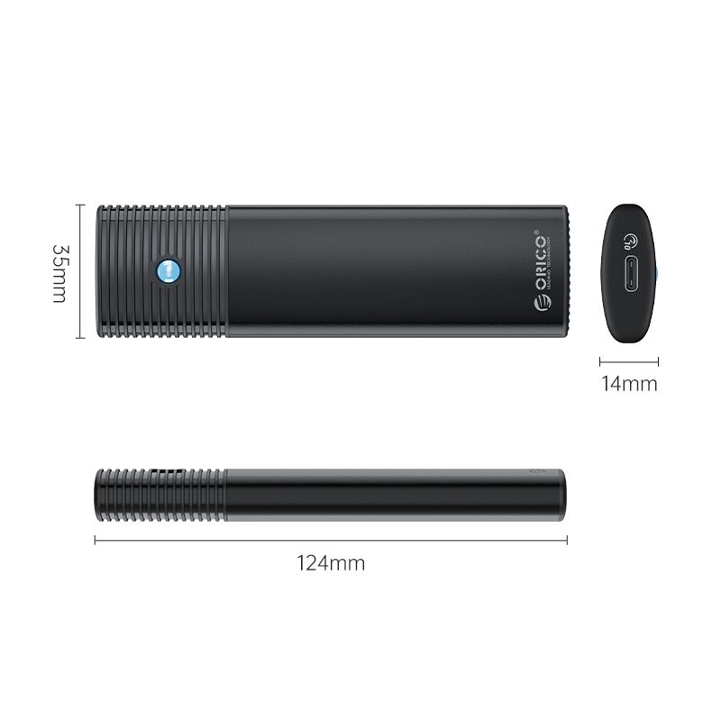 Orico USB3.2 Gen2 Type-C M.2 NVMe/NGFF(SATA) Dual Protocol SSD Enclosure Black