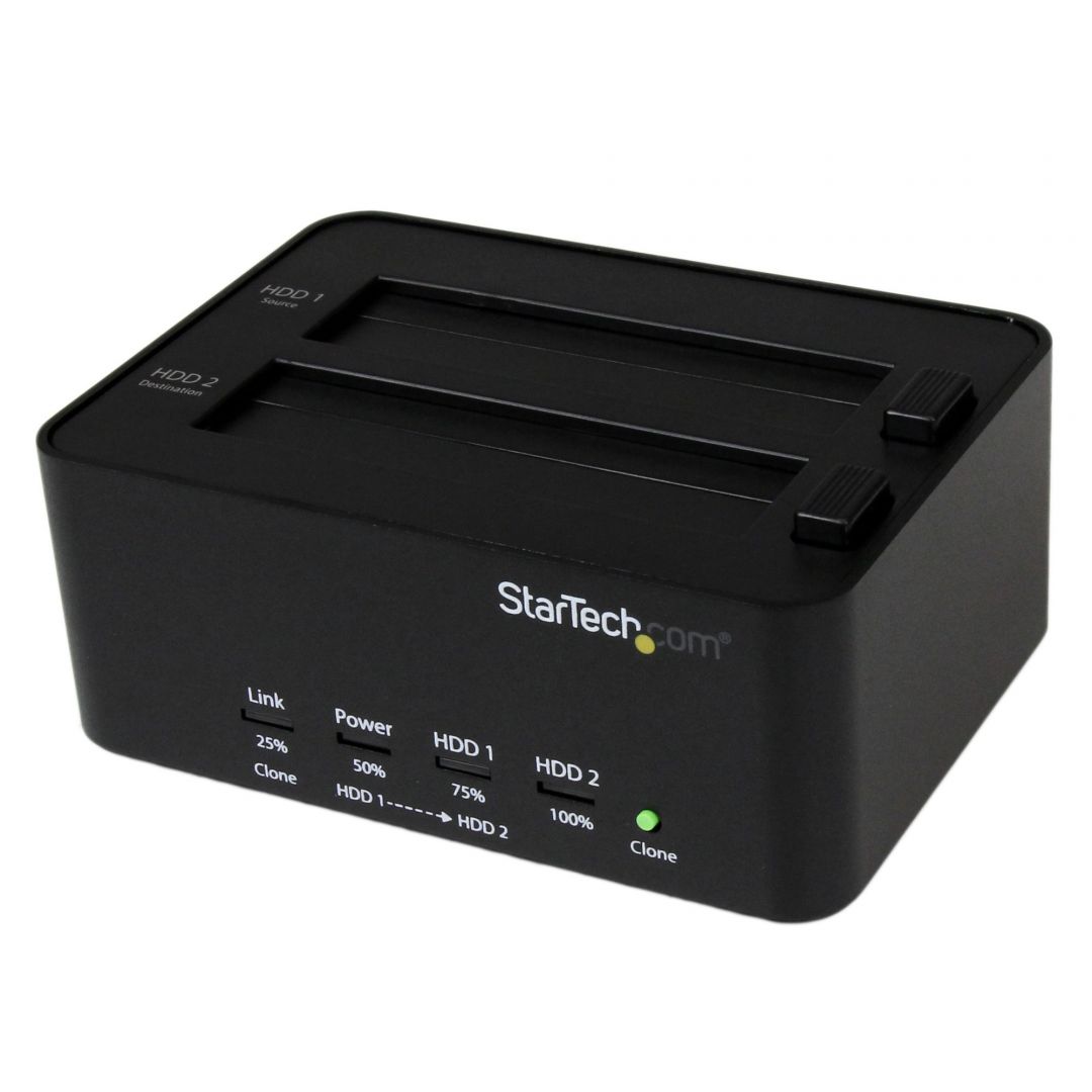 Startech SATDOCK2REU3 USB Docking Station for 2,5 and 3,5 inch SATA Hard Drives Black