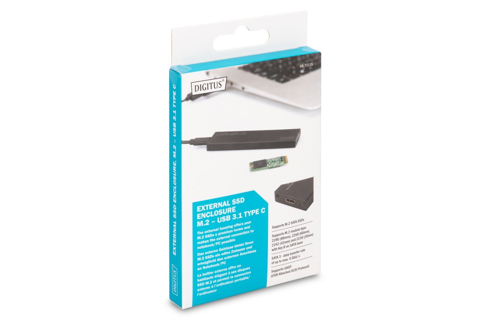 Digitus USB Type-C 3.1 External SSD Enclosure M.2 (NGFF)