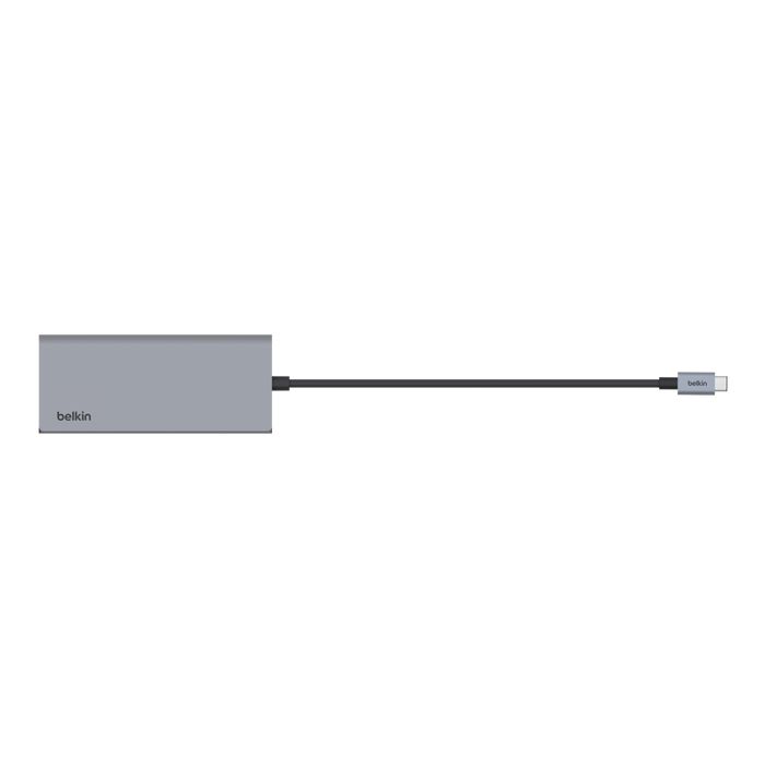 Belkin Connect USB-C 7-in-1 Multiport Adapter Grey