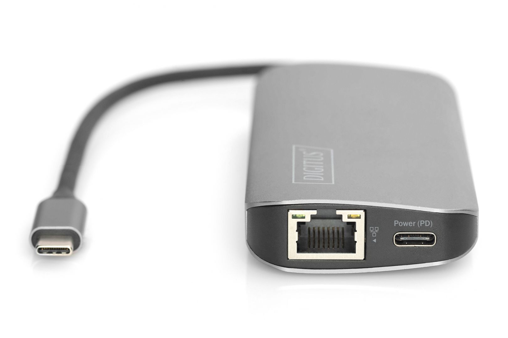 Digitus DA-70884 USB 3.2 Gen 1 (3.1 Gen 1) Type-C 5 Mbit/s dokking station Aluminium