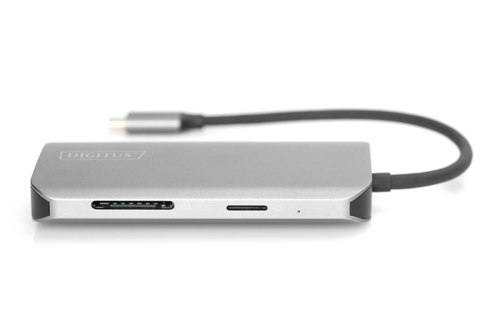 Digitus DA-70884 USB 3.2 Gen 1 (3.1 Gen 1) Type-C 5 Mbit/s dokking station Aluminium