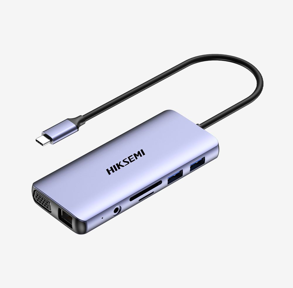 HikSEMI 11-In-1 Type-C Multifunctional HUB Grey