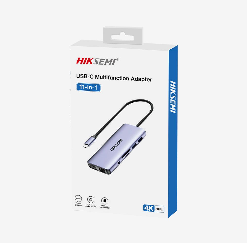 HikSEMI 11-In-1 Type-C Multifunctional HUB Grey