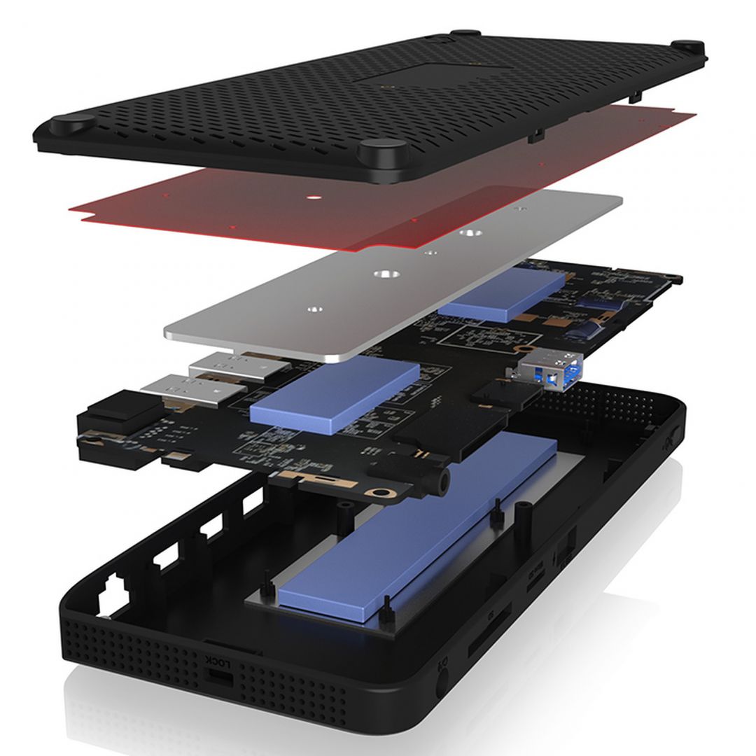 Raidsonic IB-DK2416-C 11in1 USB Type-C DockingStation with triple video output