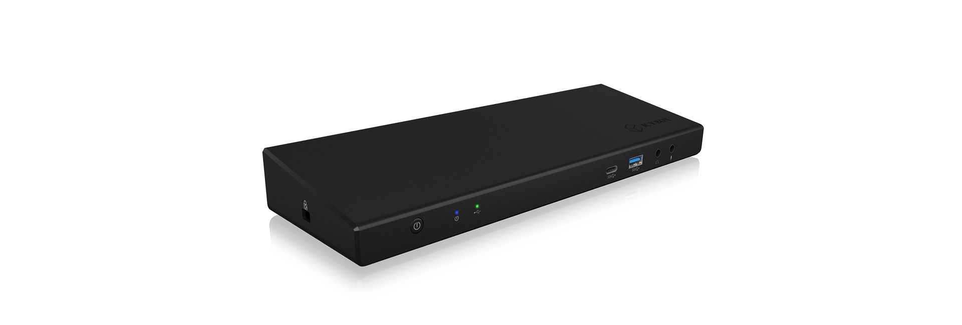Raidsonic IcyBox IB-DK2244AC USB Type-C DockingStation with triple video output Black