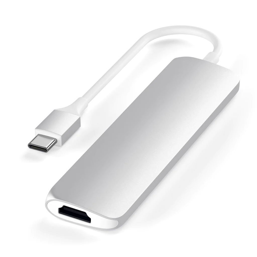 Satechi Type-C Slim Multimedia Adapter V2 Silver
