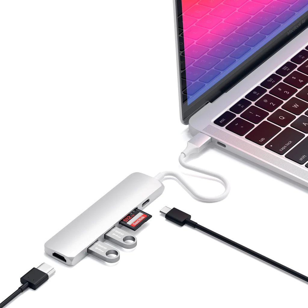 Satechi Type-C Slim Multimedia Adapter V2 Silver