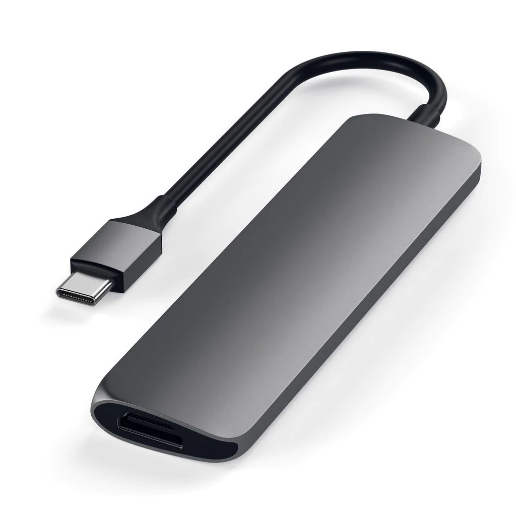 Satechi Type-C Slim Multimedia Adapter V2 Space Grey